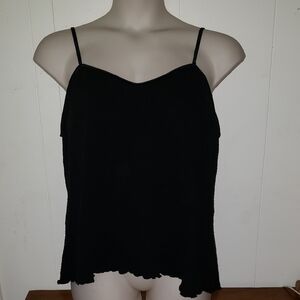 Women's Camisole Top in Black with bralette by Delicates